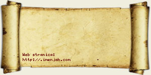 Isak Ćosić vizit kartica